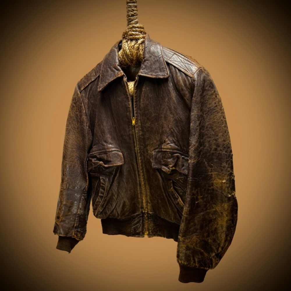 American Vintage Distressed Bomber Jacket.